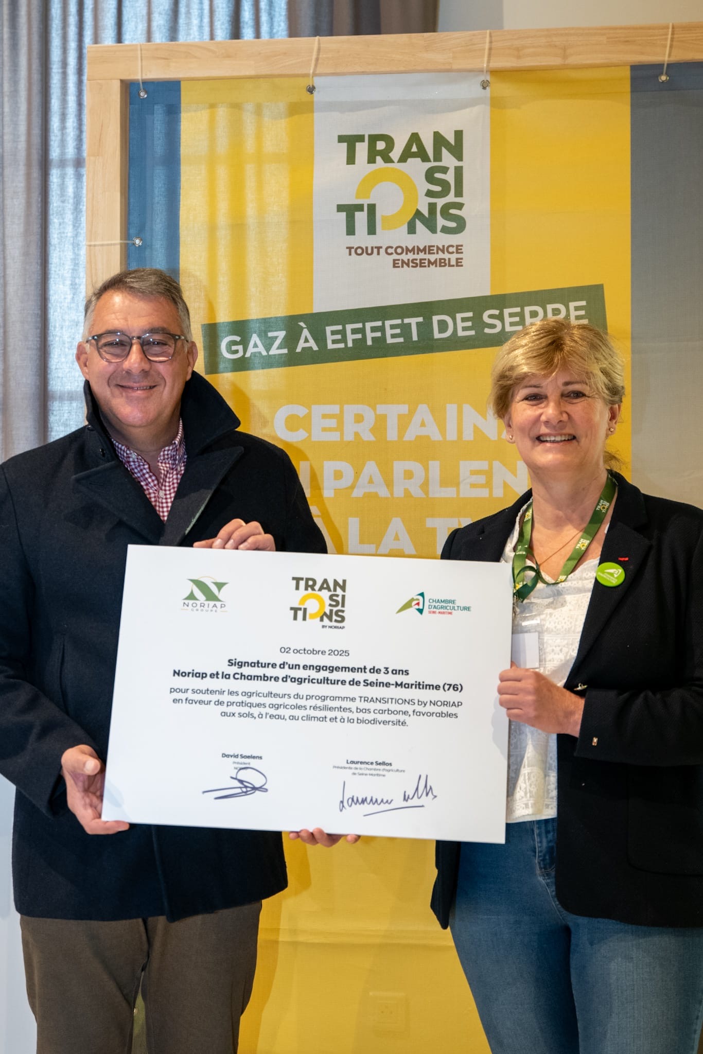 La Chambre d'agriculture 76 rejoint la coalition de TRANSITIONS by NORIAP