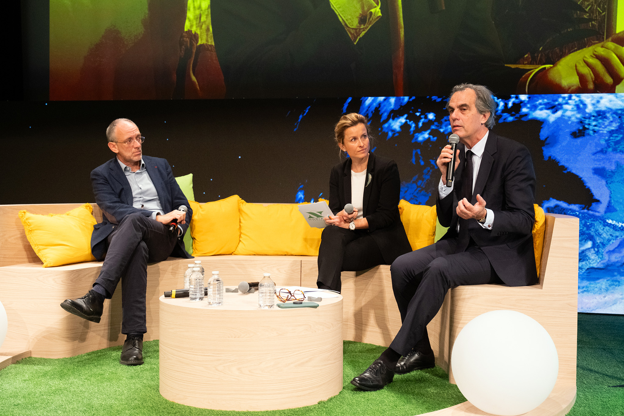Frédéric Encel (à gauche) et Philippe Dessertine