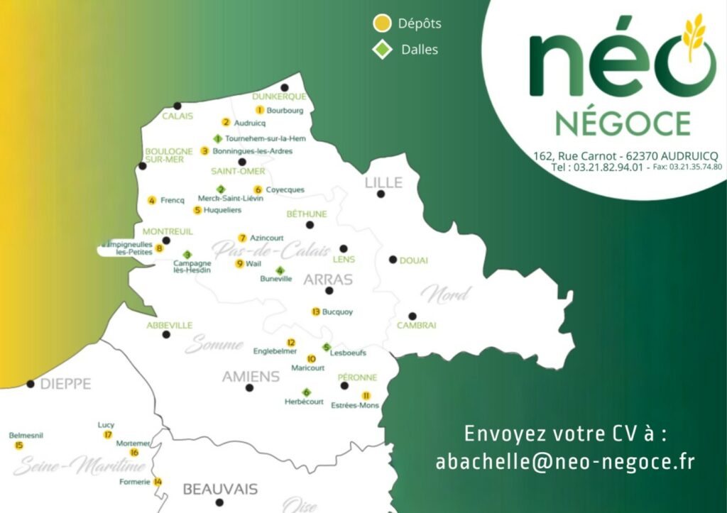 Carte saisonniers Néo Négoce