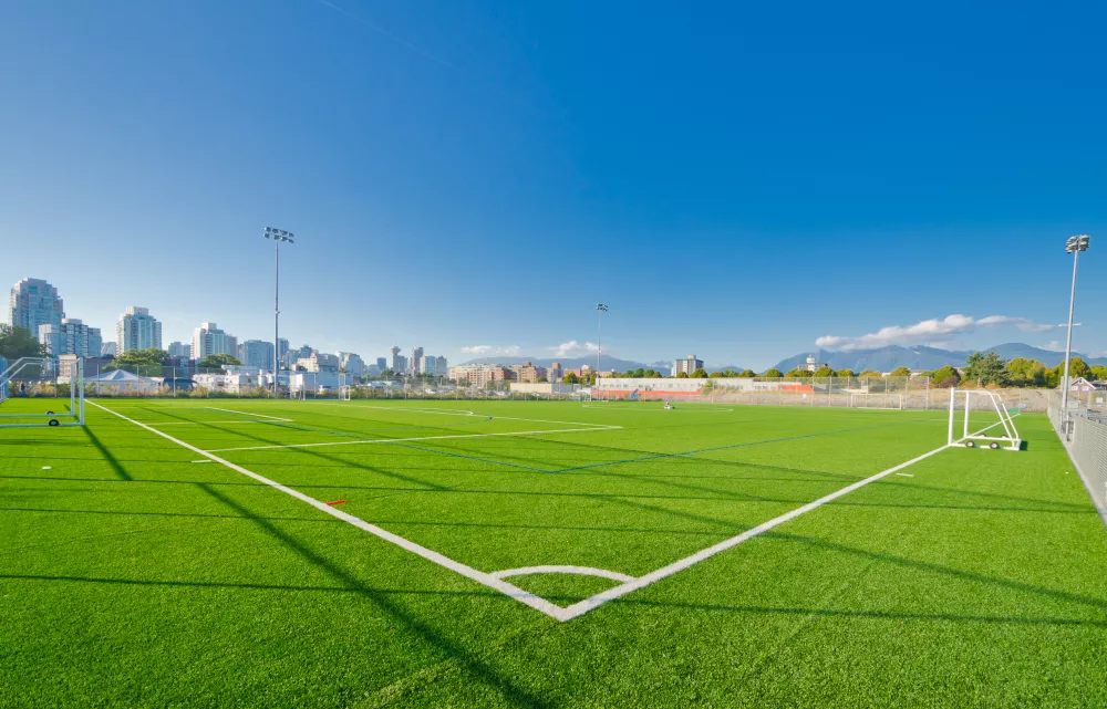 Gazon terrain de foot